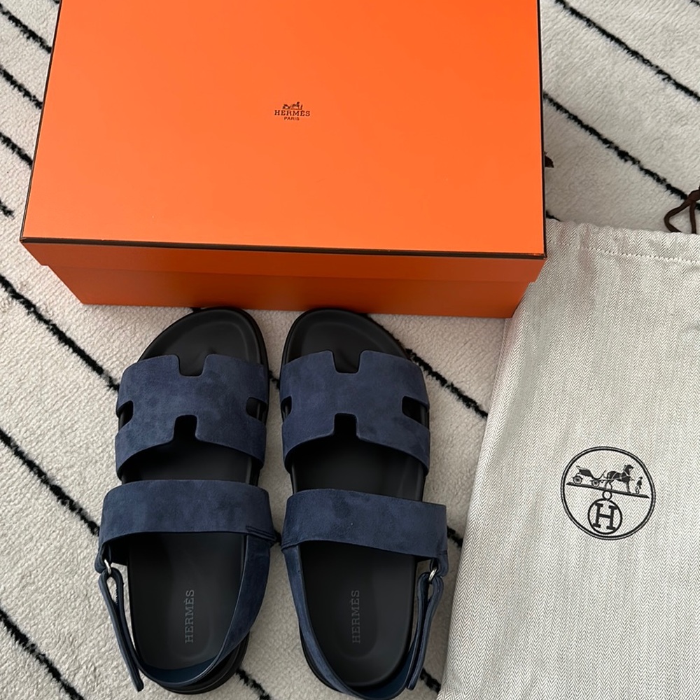 Hermes Suede Genius Sandal